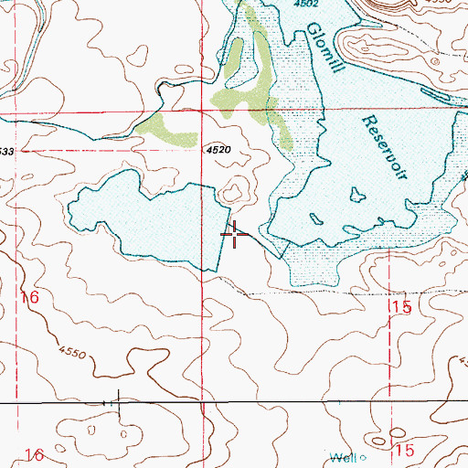 Topographic Map of Garrelts Number 1 Dam, WY
