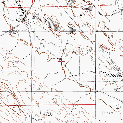 Topographic Map of Upton Outdoor Lab Site Number 4 Reservoir, WY