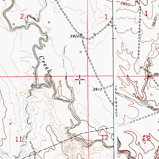 Topographic Map of Six Mile Dam, WY