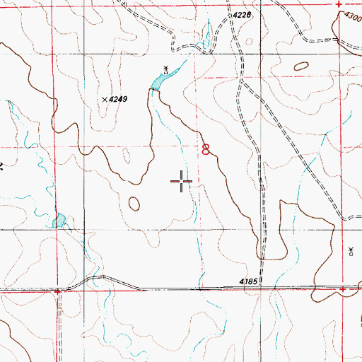 Topographic Map of Cummings Number 9-328-2 Dam, WY