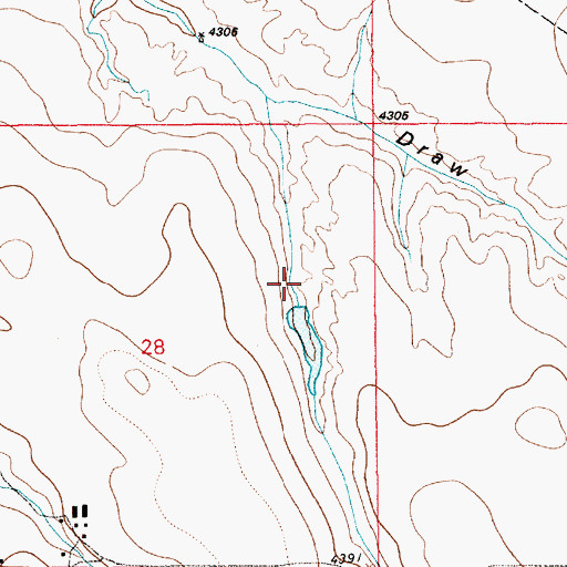 Topographic Map of Kaufman Number 1 Dam, WY