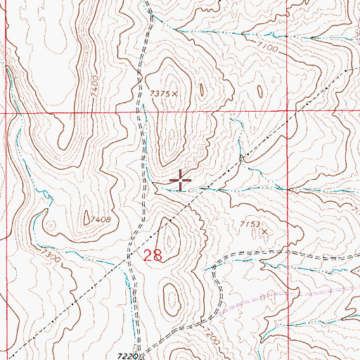 Topographic Map of Fmc Dam, WY