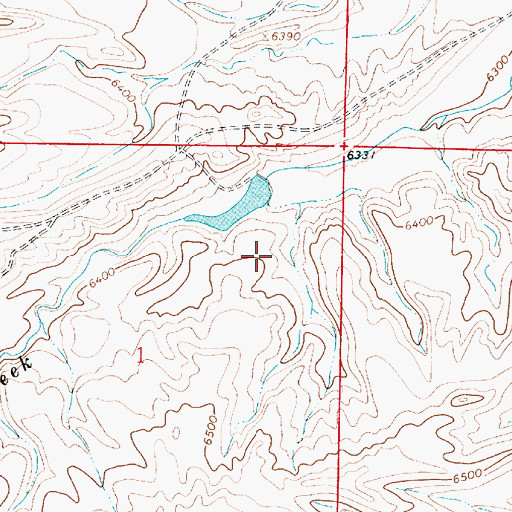 Topographic Map of Hirsig Enlargement R P Allen Number 1 Dam, WY
