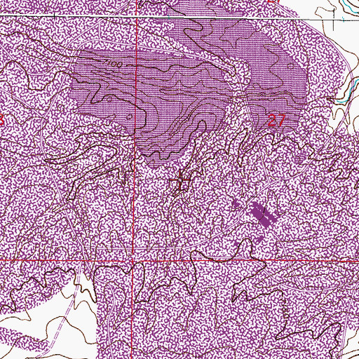 Topographic Map of Fresh Water Dam, WY