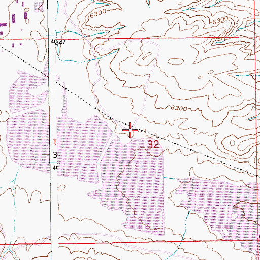 Topographic Map of Number 2 Dam, WY