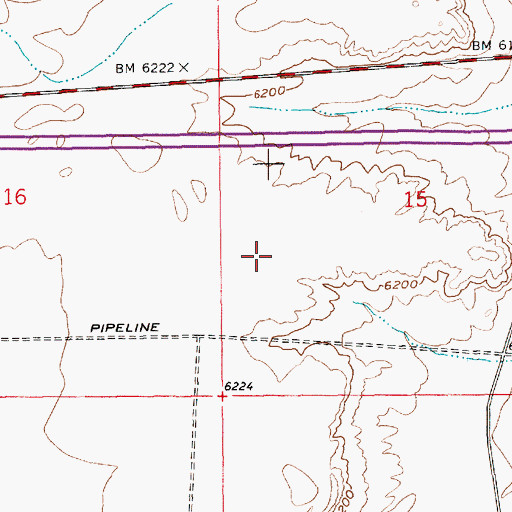 Topographic Map of Allied Number 4 Tailings Pond Dam, WY