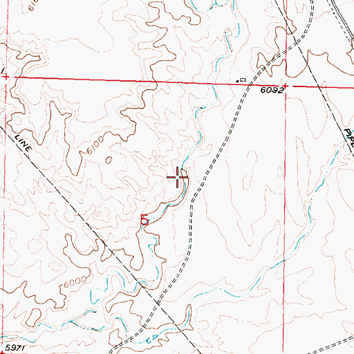 Topographic Map of Donlin Dam, WY