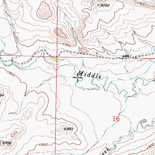 Topographic Map of 76 Number 2 Dam, WY