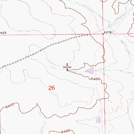 Topographic Map of Texasgulf Emergency Pond Number 2, WY