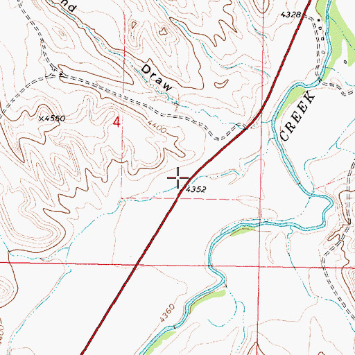 Topographic Map of Healy Reservoir, WY