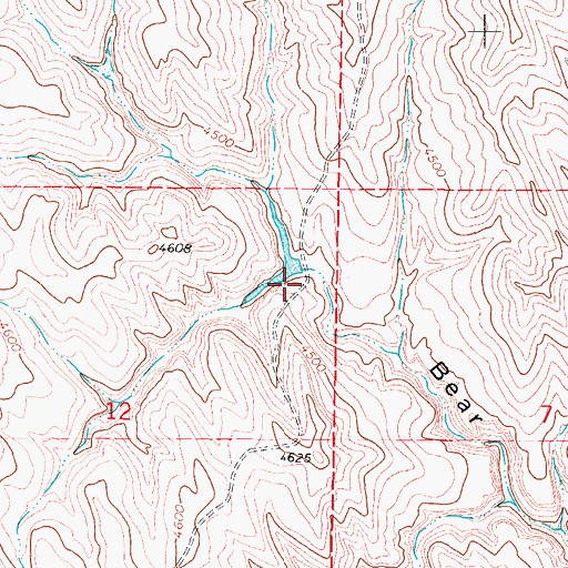 Topographic Map of Golden Dam, WY