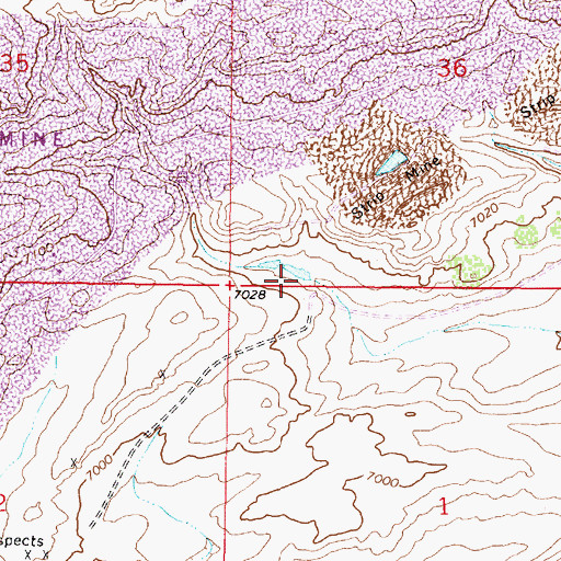 Topographic Map of Rosebud Dam, WY