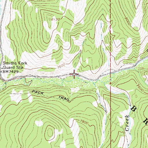 Topographic Map of Oregon Trail - Lander Cutoff, WY