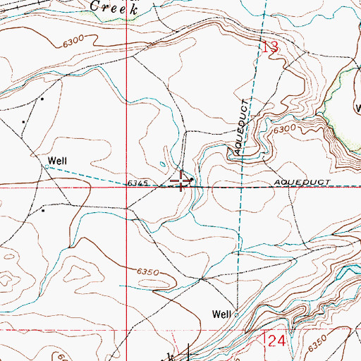 Topographic Map of Bell Number 17 Well, WY