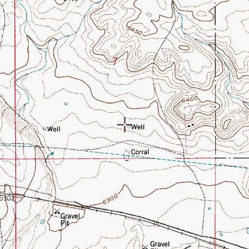 Topographic Map of Bell Number 24 Well, WY