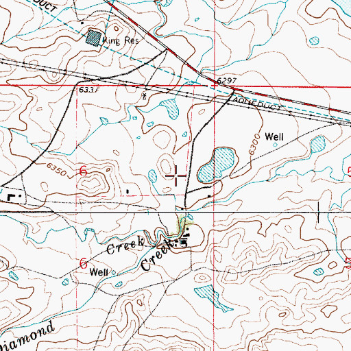 Topographic Map of Corriedale Ranch, WY