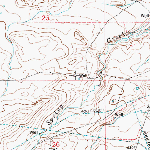 Topographic Map of Eddy Well, WY