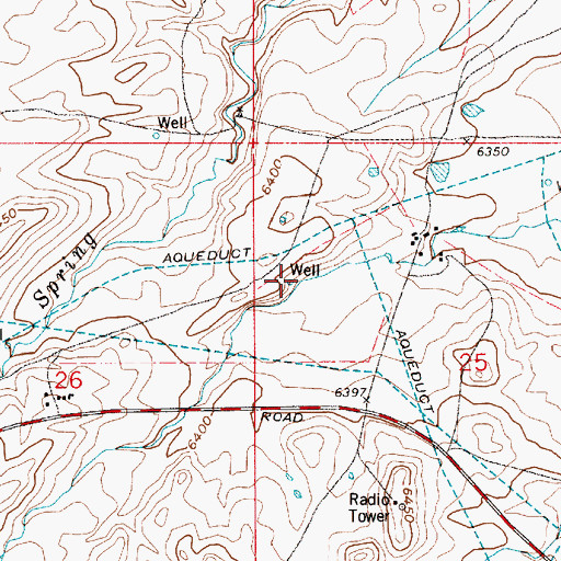 Topographic Map of Elkar Number 1 Well, WY