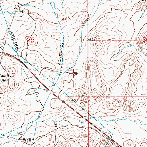 Topographic Map of Elkar Number 3 Well, WY