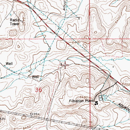 Topographic Map of Happy Jack Number 1 Well, WY