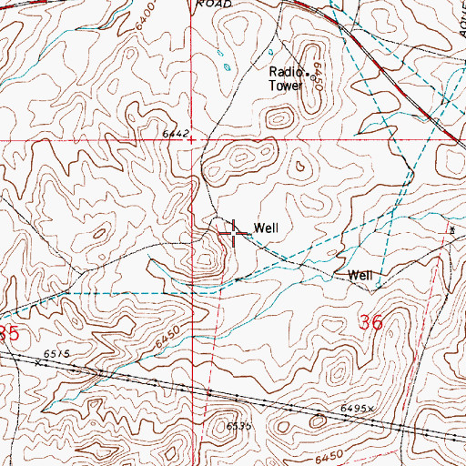 Topographic Map of Happy Jack Number 3 Well, WY