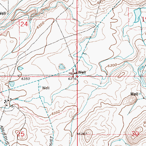Topographic Map of Holman Well, WY