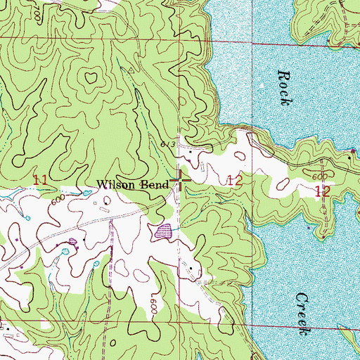 Topographic Map of Wilson Bend, AL