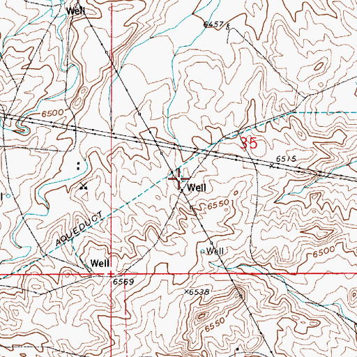 Topographic Map of King Number 4 Well, WY