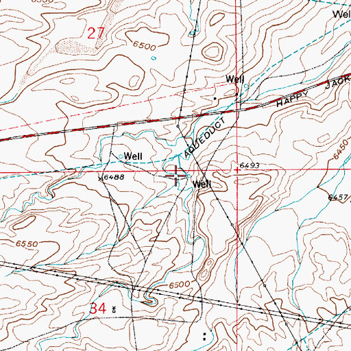Topographic Map of Koppes Number 1 Well, WY