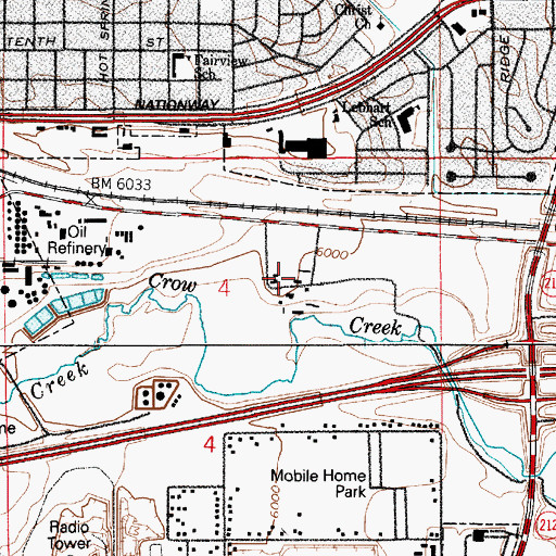 Topographic Map of Lummis Ranch, WY