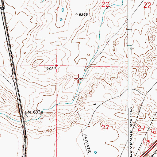 Topographic Map of Speer Windmill, WY