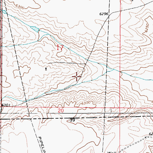 Topographic Map of State Line Camp, WY