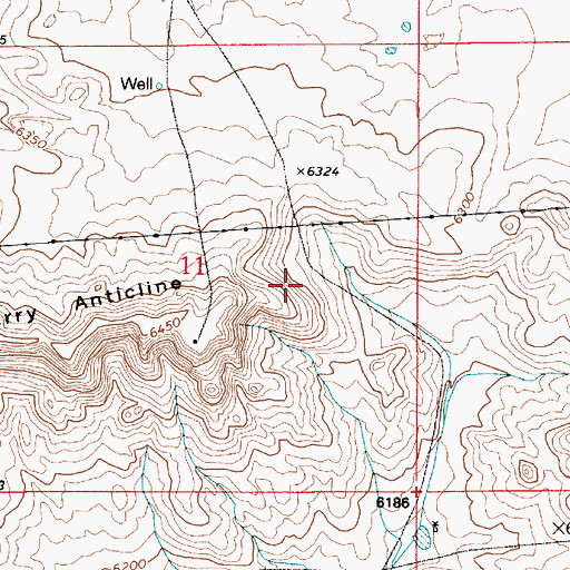 Topographic Map of Terry Peak Camp, WY