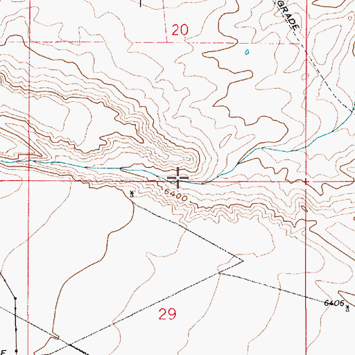 Topographic Map of Triangle Camp, WY