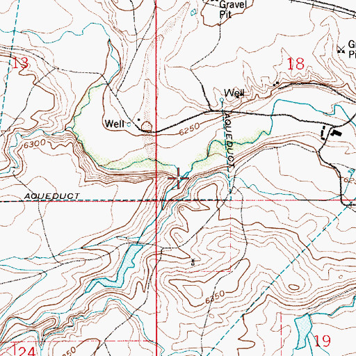 Topographic Map of Spring Creek, WY