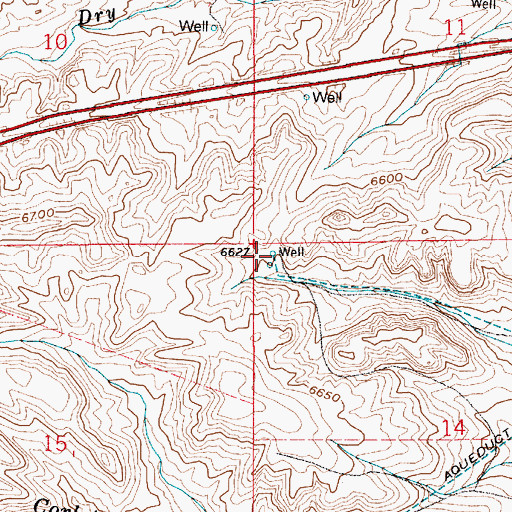 Topographic Map of Elkar Well, WY