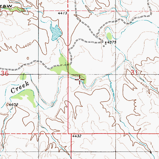 Topographic Map of Crooked Draw, WY