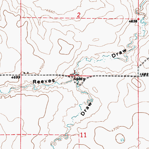 Topographic Map of Ireton Draw, WY