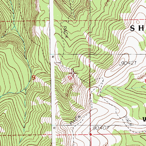Topographic Map of Table Mountain Trail, WY