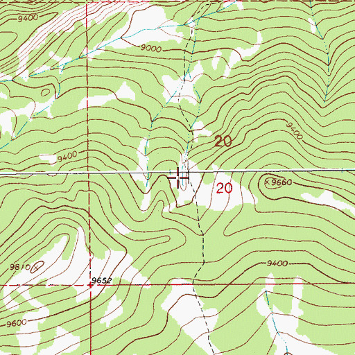 Topographic Map of Pass Creek Trail, WY