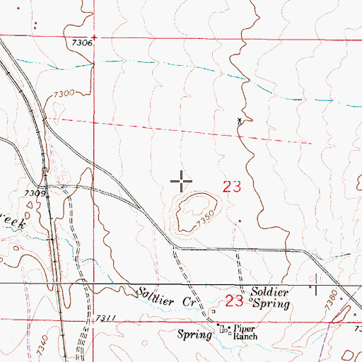 Topographic Map of KLDI-AM (Laramie), WY