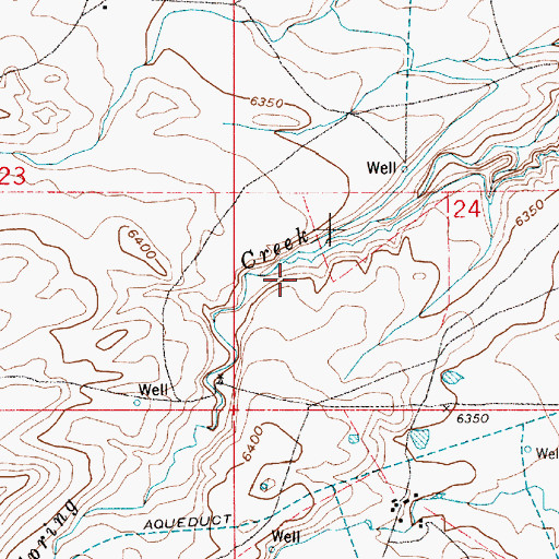 Topographic Map of Fred Hersig Reservoir, WY