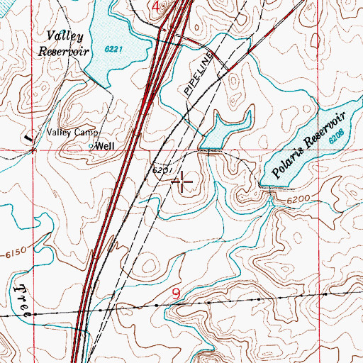 Topographic Map of 7XL Reservoir, WY