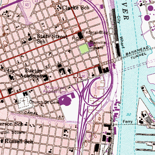Topographic Map of NEW-AM (Mobile), AL
