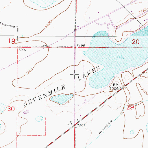 Topographic Map of Rays Airpark (historical), WY