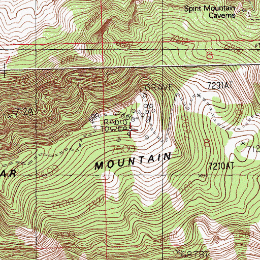 Topographic Map of KTAG-FM (Cody), WY