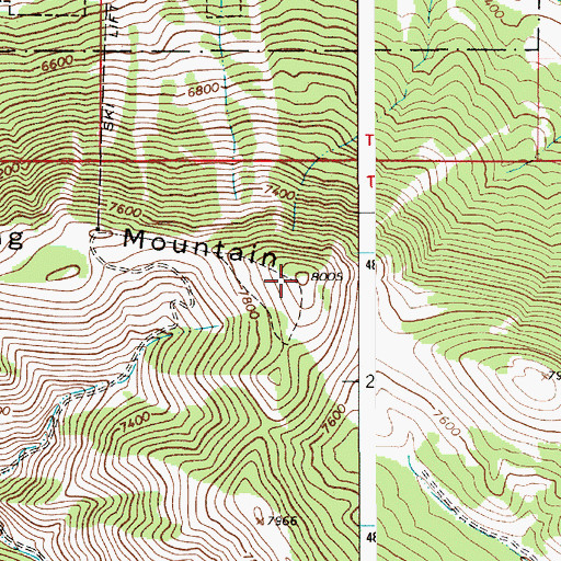 Topographic Map of KMTN-FM (Jackson), WY