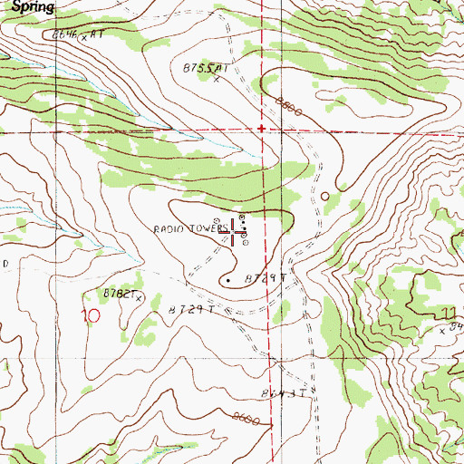 Topographic Map of KIMX-FM (Laramie), WY