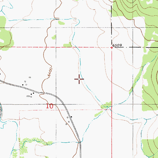 Topographic Map of Heiner Airport, WY
