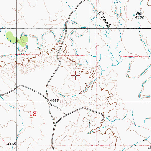 Topographic Map of Iberlin Ranch Airport Nr 3, WY